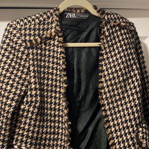Zara Houndstooth Blazer ✨